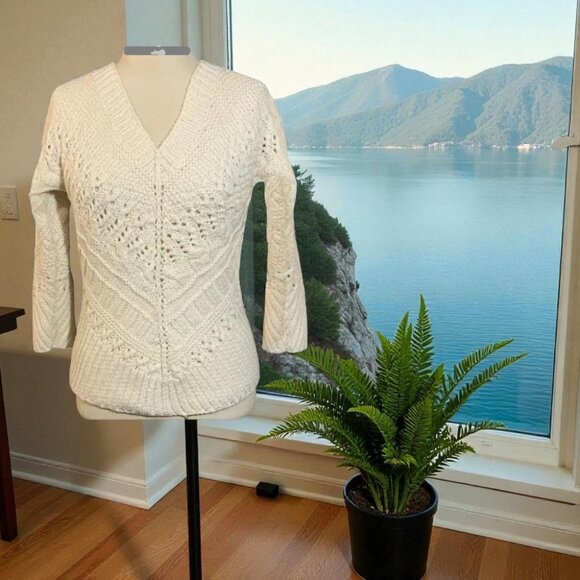 The Limited Handknit Cable Knit Sweater - Picture 1 of 5